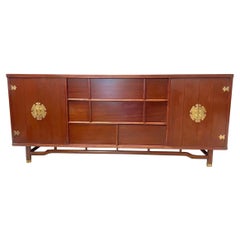 Vintage Mid-20th Century Asian Style Credenza