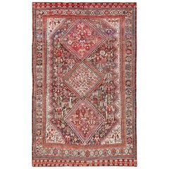 Small Antique Tribal Persian Afshar Area Rug 4'8" x 7'5"
