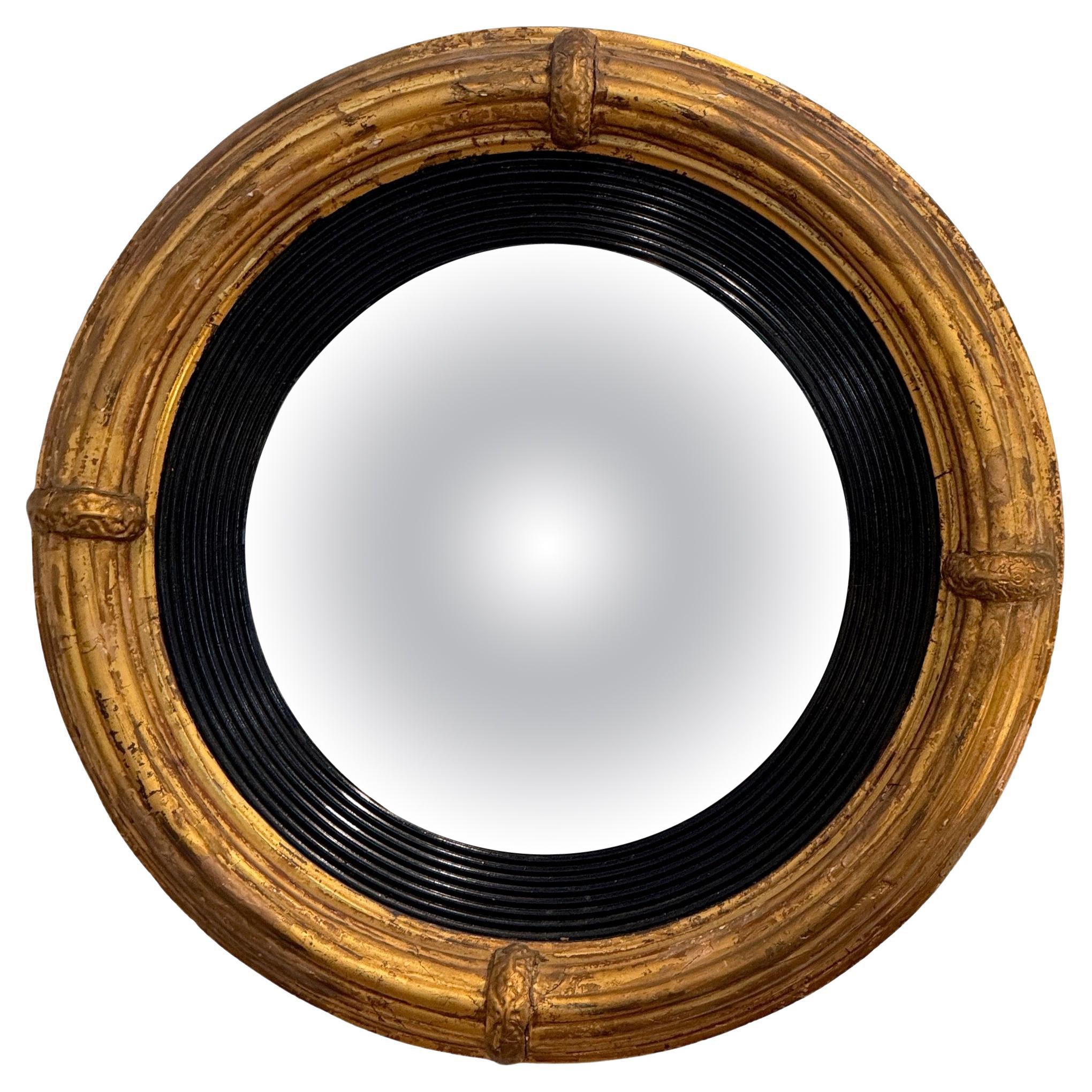 Bulls Eye Mirror aus dem 19. Jahrhundert