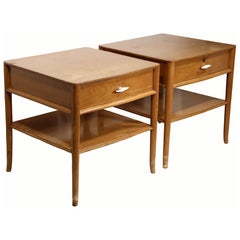 Pr. Robsjohn Gibbings for Widdicomb One Drawer Night Tables