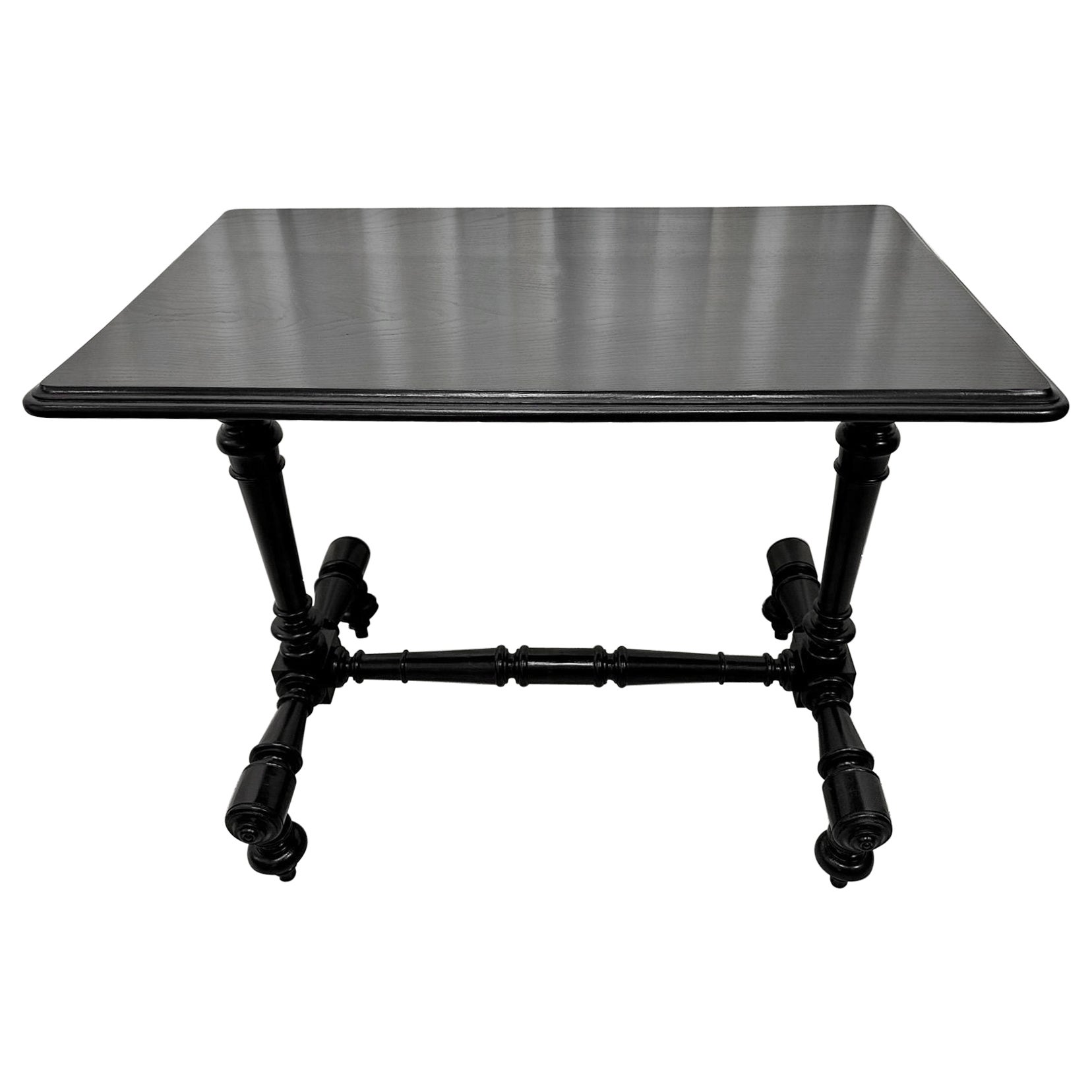 Tavolo consolle in legno tornito francese del 1900/ tavolo da ingresso