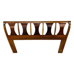 Mid-Century Modern Kent Coffey Perspecta Walnut & Rosewood Full/Queen Headboard