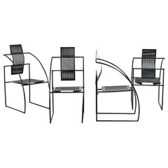  Set of four Mario Botta Quinta Chairs, Alias Italy, circa 1985