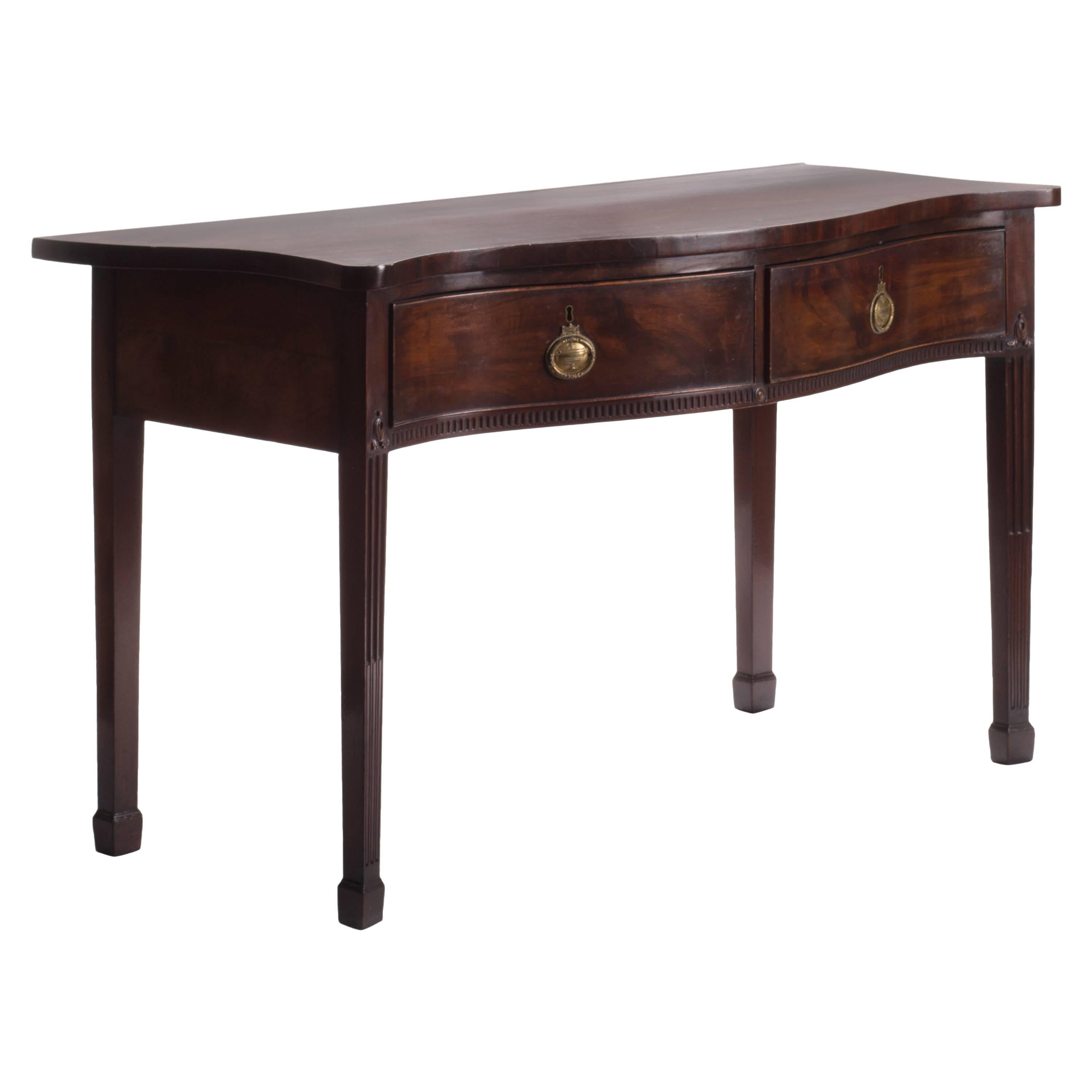 Georgian Period Mahogany Side Table For Sale