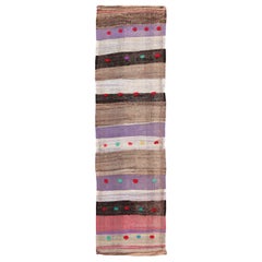 Nazmiyal Collection Colorida Alfombra Persa Vintage Kilim 2'6" x 8'9" para Corredor