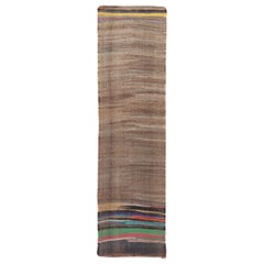 Artistic Colorful Vintage Persian Kilim Runner Rug 2'5" x 9'