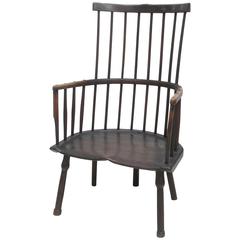 Primitive Welsh Comb Back Windsor Armchair