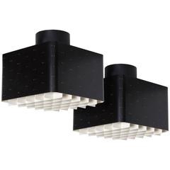 Paavo Tynell, Pair of Ceiling Lights, Model 9068, Idman Oy