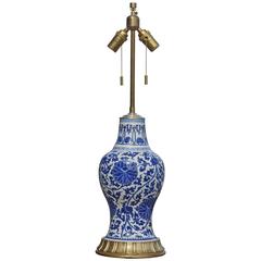 Early Qing Dynasty Vase Turned into a Lamp