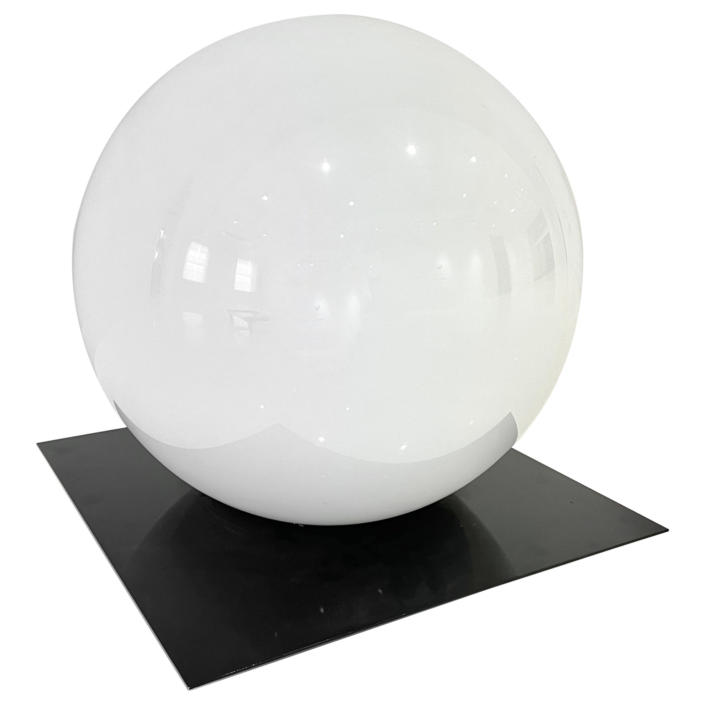 Italian White Orb Floor Lamp