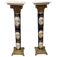 Montierte Pedestale aus Kobaltbronze