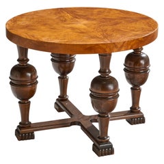 Schwedischer Designer, Beistelltisch, Birke, Schweden, 1930er Jahre
