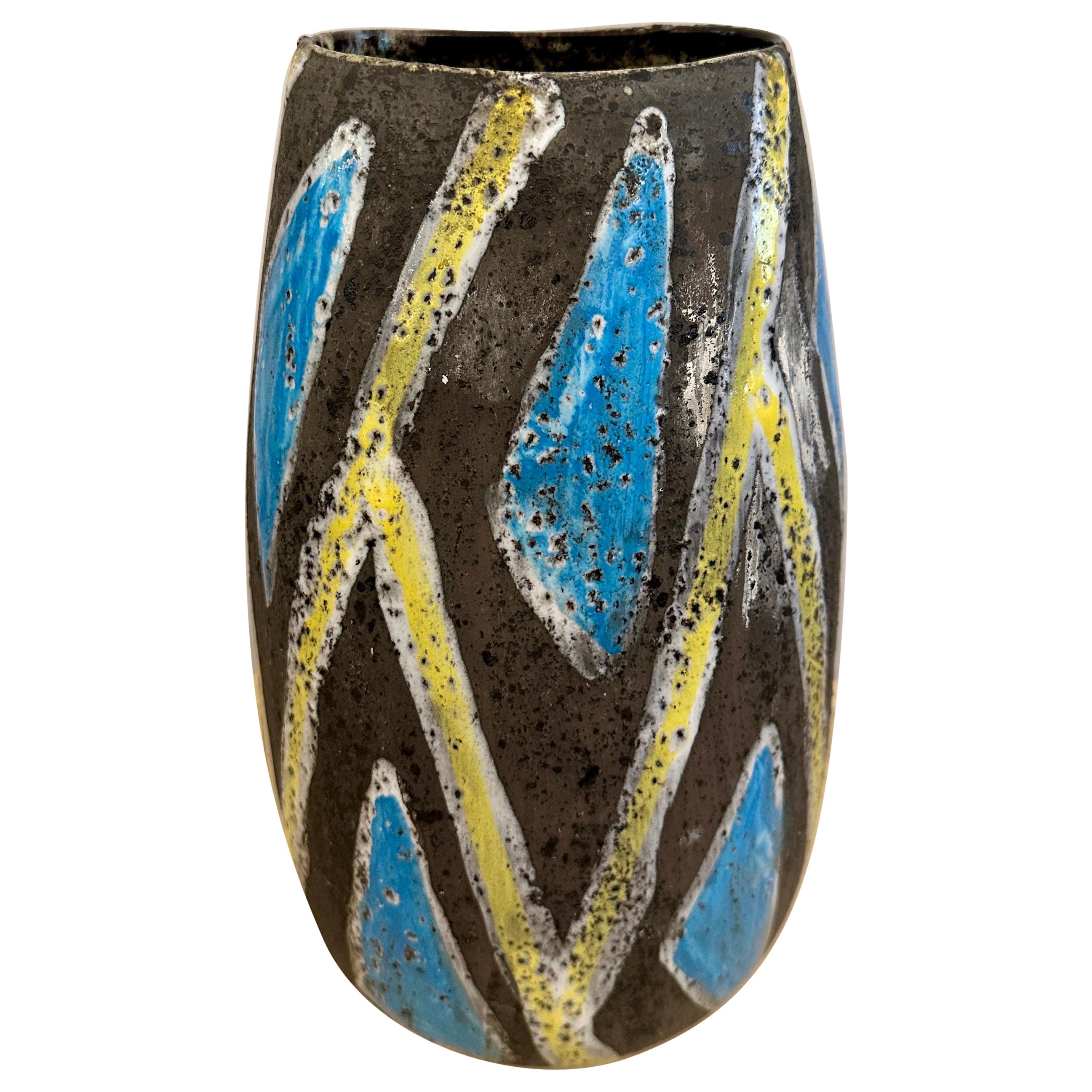 Vaso italiano di metà secolo attribuito a Gambone in vendita