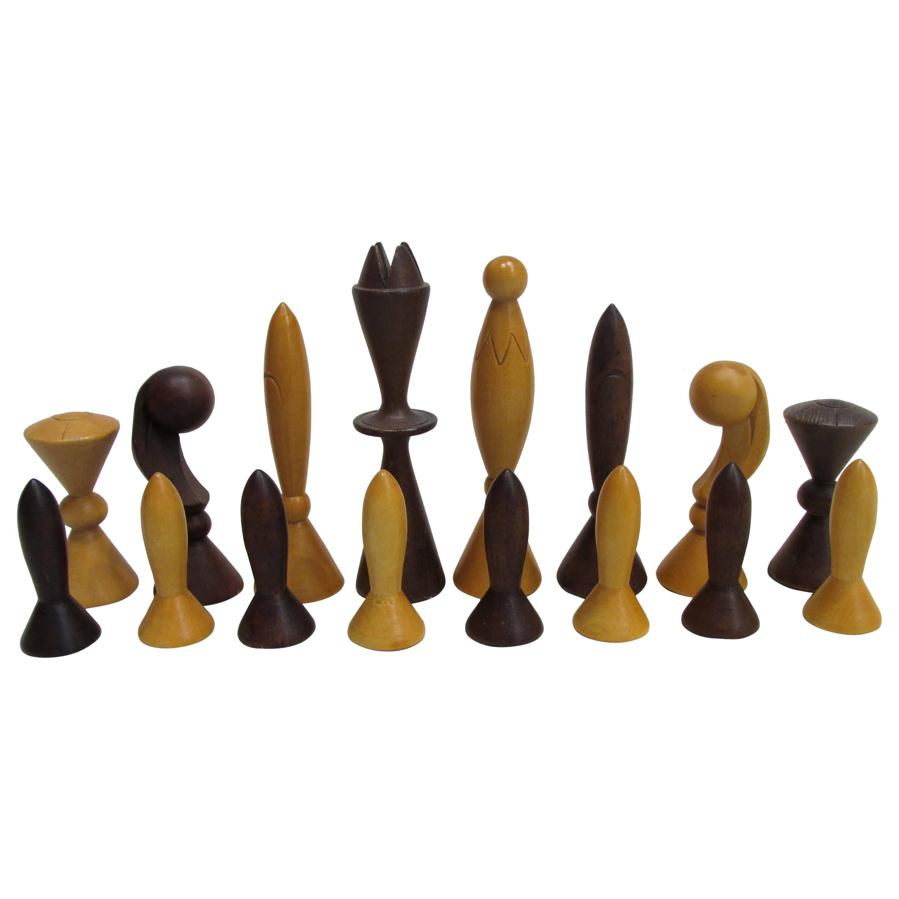 Space Age Chess Set by Anri