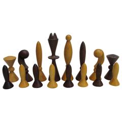 Vintage Space Age Chess Set by Anri