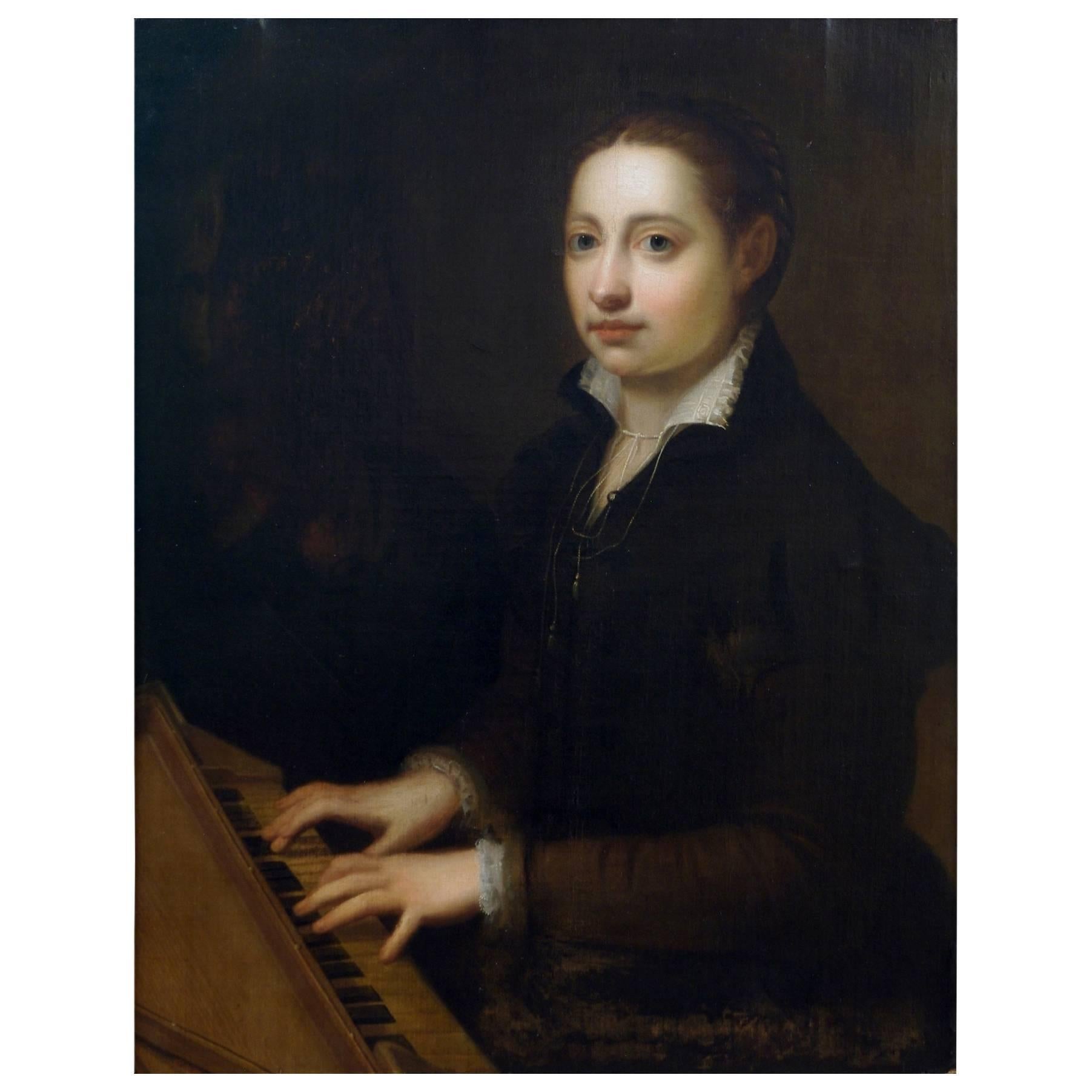 After Sofonisba Anguissola "Self Portrait at the Clavichord" at 1stDibs ...