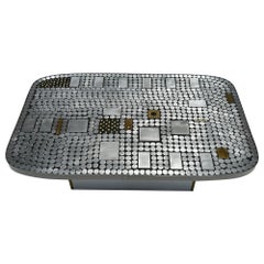 Mesa baja de mosaico de aluminio de Raf Verjans