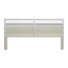 Henry Link King Size White Wicker Headboard