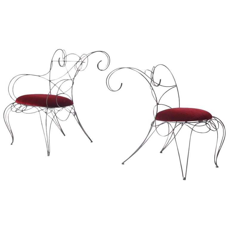 Andre Dubreuil Ram Chair, ca. 1985, offered by Almond & Co.