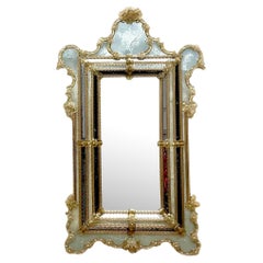 Vintage Regency Monumental Venetian Mirror