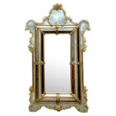 Vintage Regency Monumental Venetian Mirror