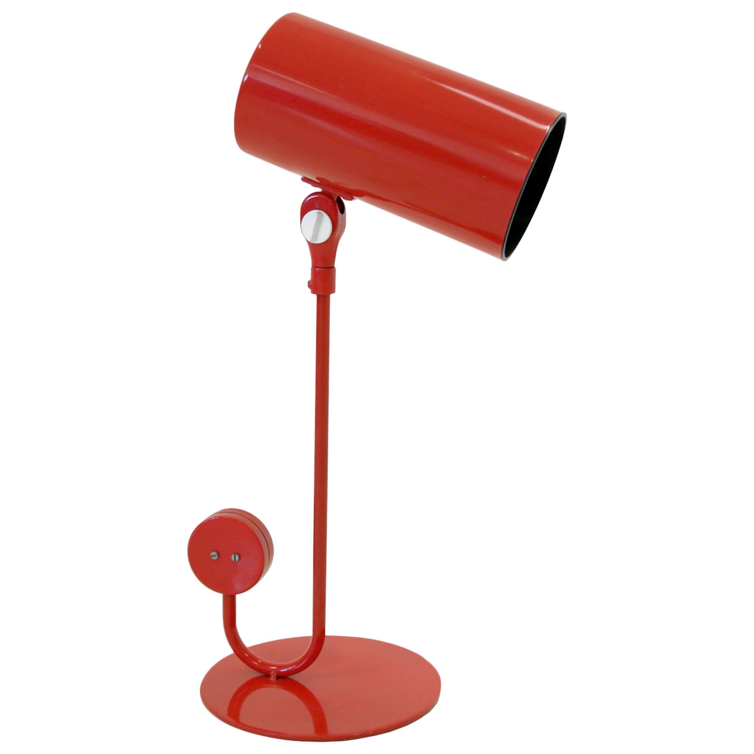 Red Table Lamp by Ateljé Lyktan, Sweden, 1960s