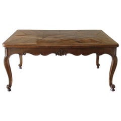 19th Century French Parquetry Dining Table