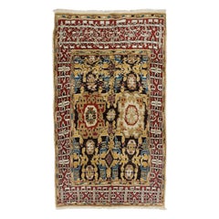 5.5x9.7 Ft Vintage Turkish Yoruk Area Rug, 100% Wool, Handmade Boho Decor Carpet