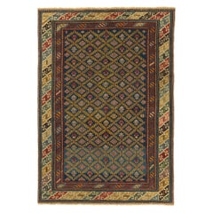 3' x 4'3'' Antique Caucasian Karagashli Shirvan Rug, Ca 1910