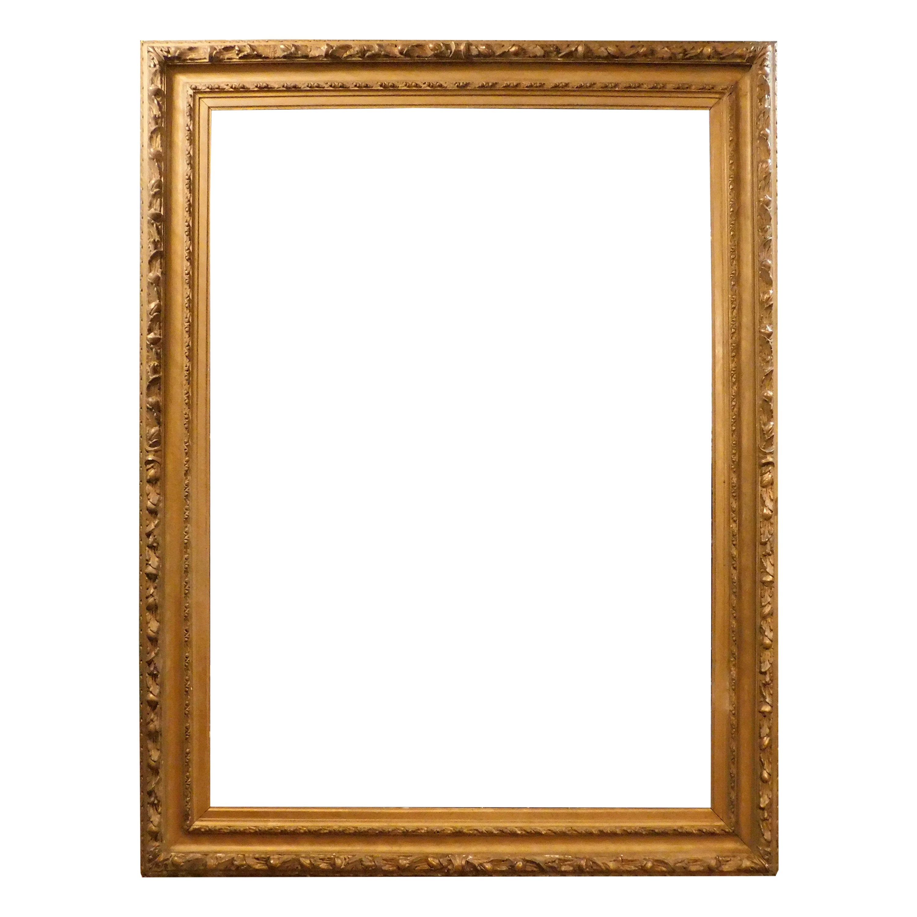 Marco grande de cartón piedra, para cuadro o espejo, muy rico, Italia en venta