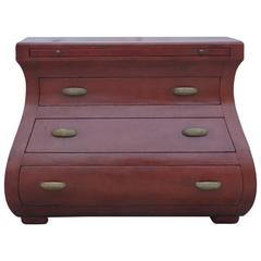 Maitland-Smith Leather-Clad Dresser