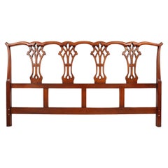 Chippendale Style King Headboard in Mahogany