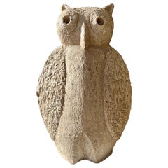 Collections ‘85 Inc. hand-painted plaster and ceramic owl