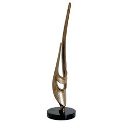 Abstrakte Bronzeskulptur von Tom Bennett, 1980er-Jahre