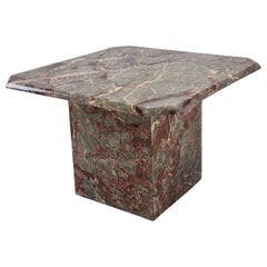 Italian Marble Coffee or Side Table, 1980s