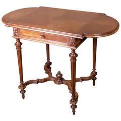 Louis XVI Style Drop-Leaf Side Table