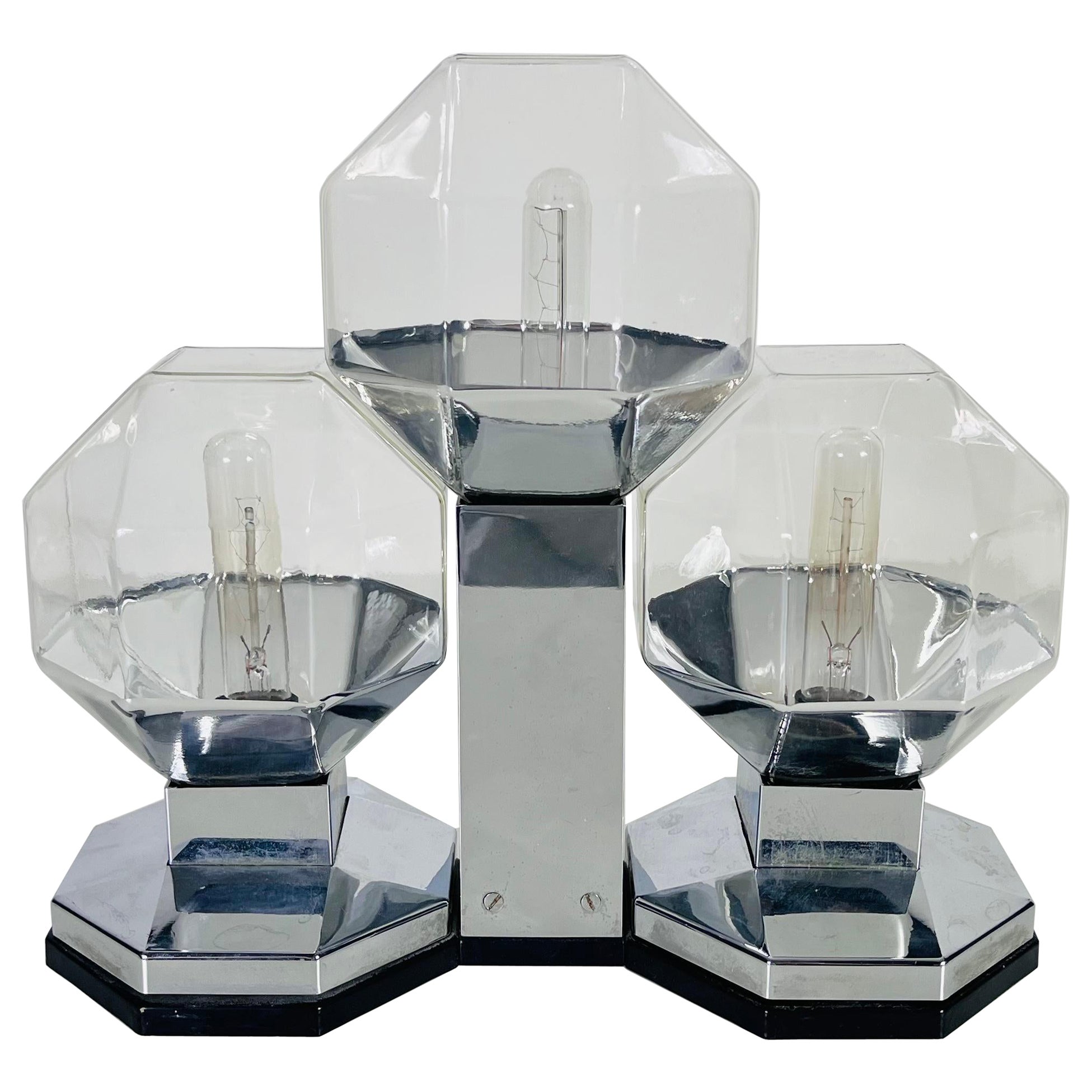 Grande lampe de bureau ou encastrée modulaire de Motoko Ishii pour Staff Leuchten, 1970