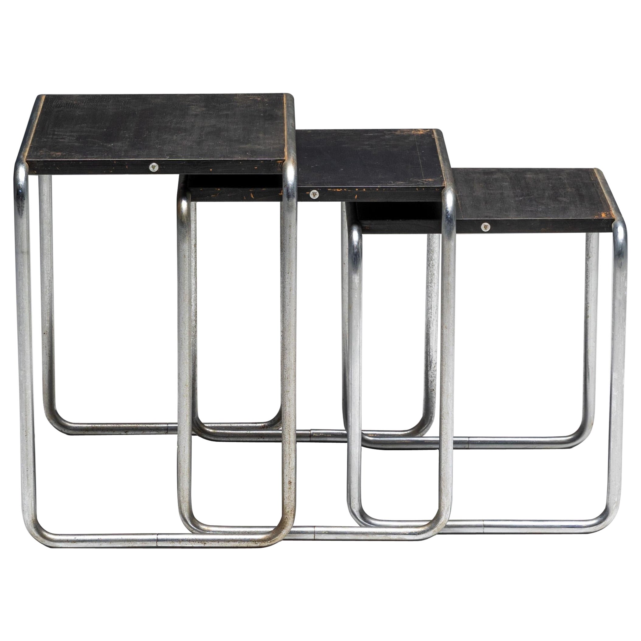 Primera edición de mesas auxiliares de Marcel Breuer para Thonet, Alemania, años 30 en venta