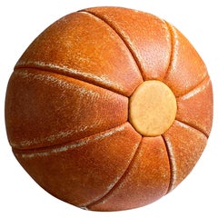 Balón medicinal de cuero vintage suizo de mediados de siglo (nº 2)