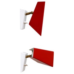 Set di due graziose lampade da parete o sconsigliate della metà del secolo scorso, Germania, 1960