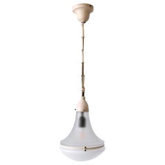 Elegante lampada a sospensione 'Luzette' di Peter Behrens per Siemens-Schuckert del 1910