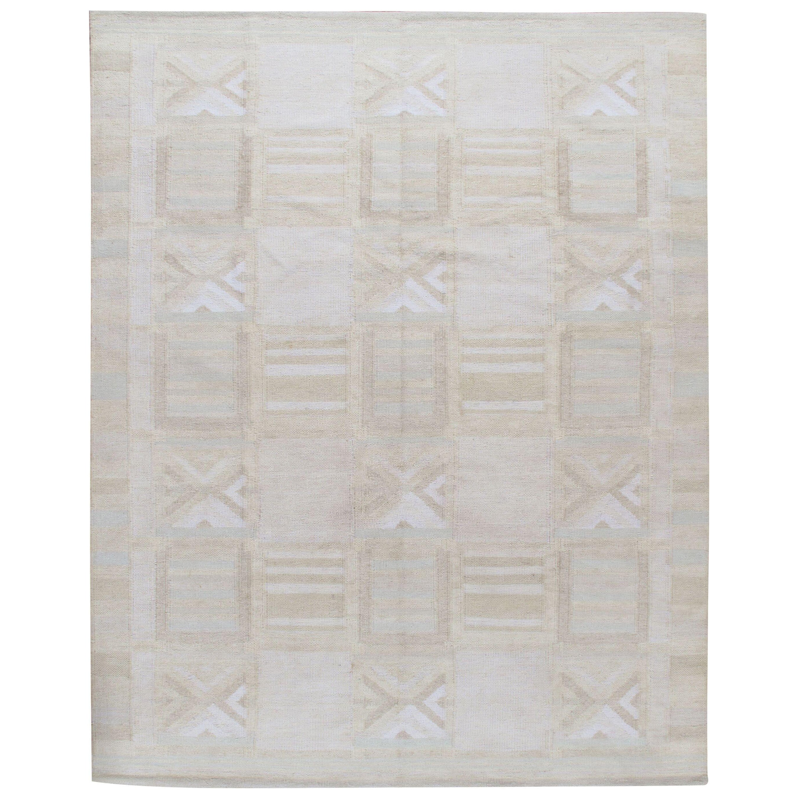 Scandinavo in stile svedese a trama piatta  Tappeto Deco  8' x 10'