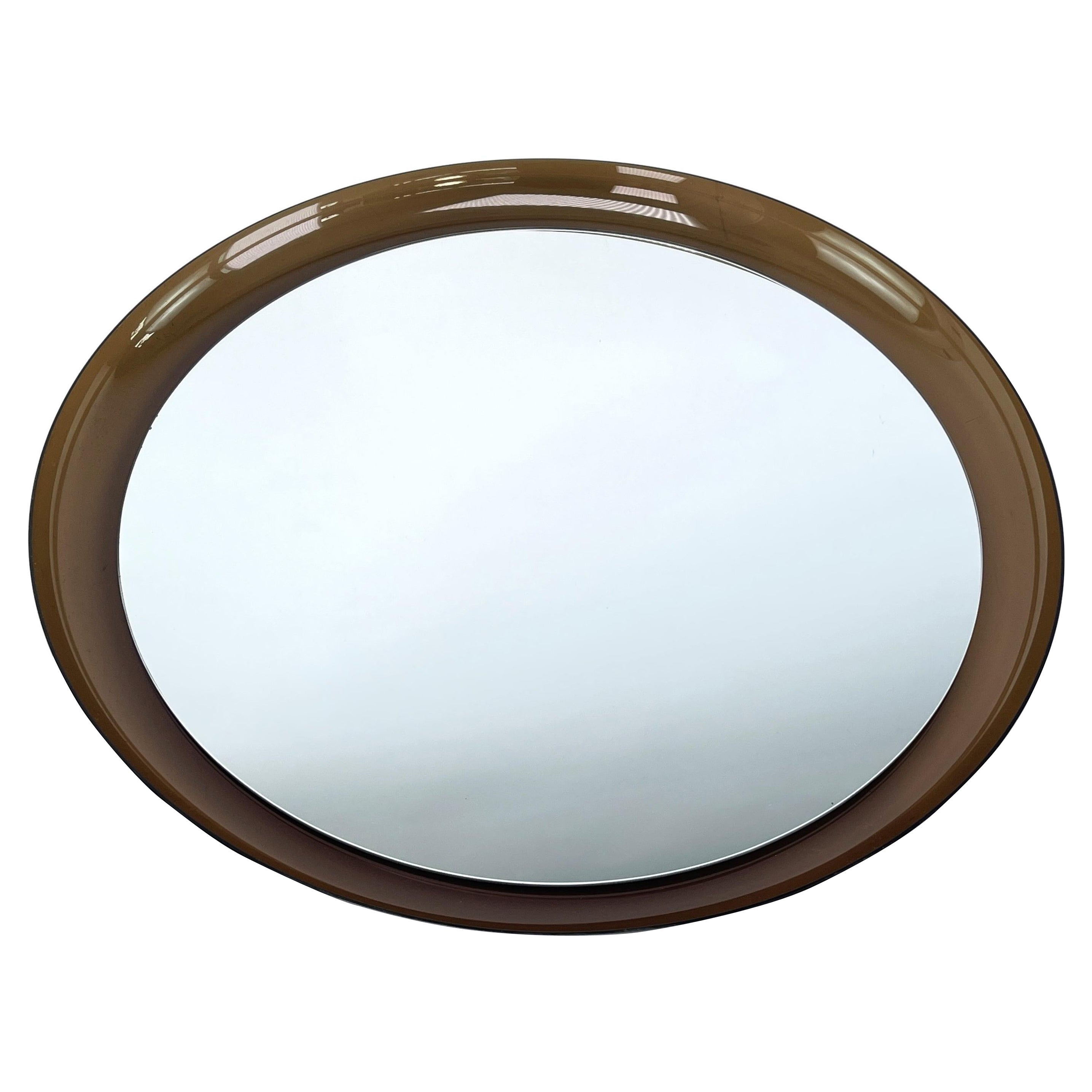 round MID-CENTURY mirror by GUZZINI, 1960s
