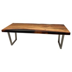 Kauri-Esstisch aus massivem altem Kauri-Holz