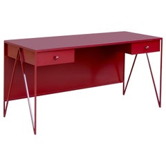 Large Customisable Study Desk with Modesty Panel and Two Drawers