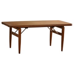 Henning Kjærnulf, Rectangular Dining Table in Oak, Danish Mid Century, 1960s