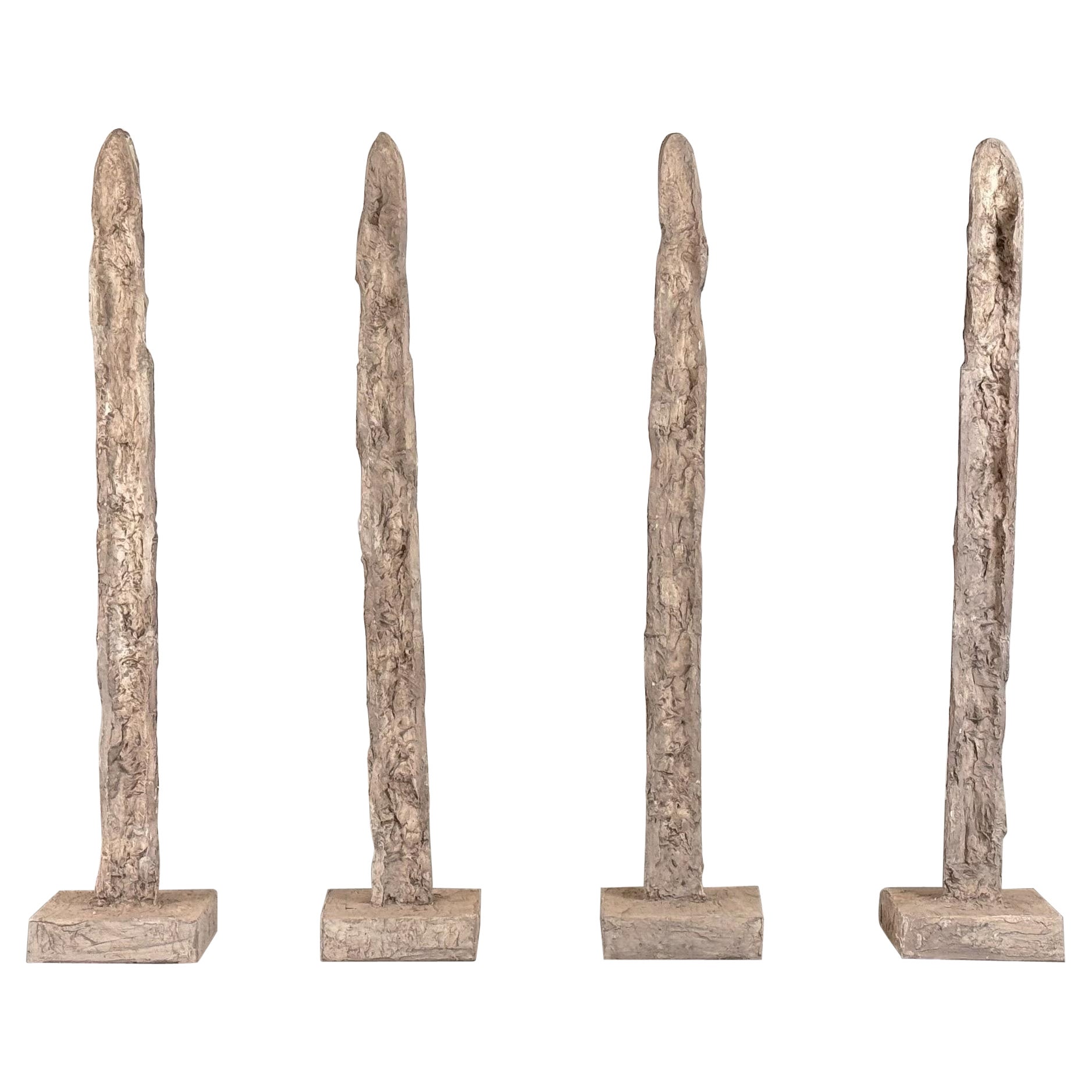 Set di quattro sculture Totem di Aldo Guarnieri, Italia 1960