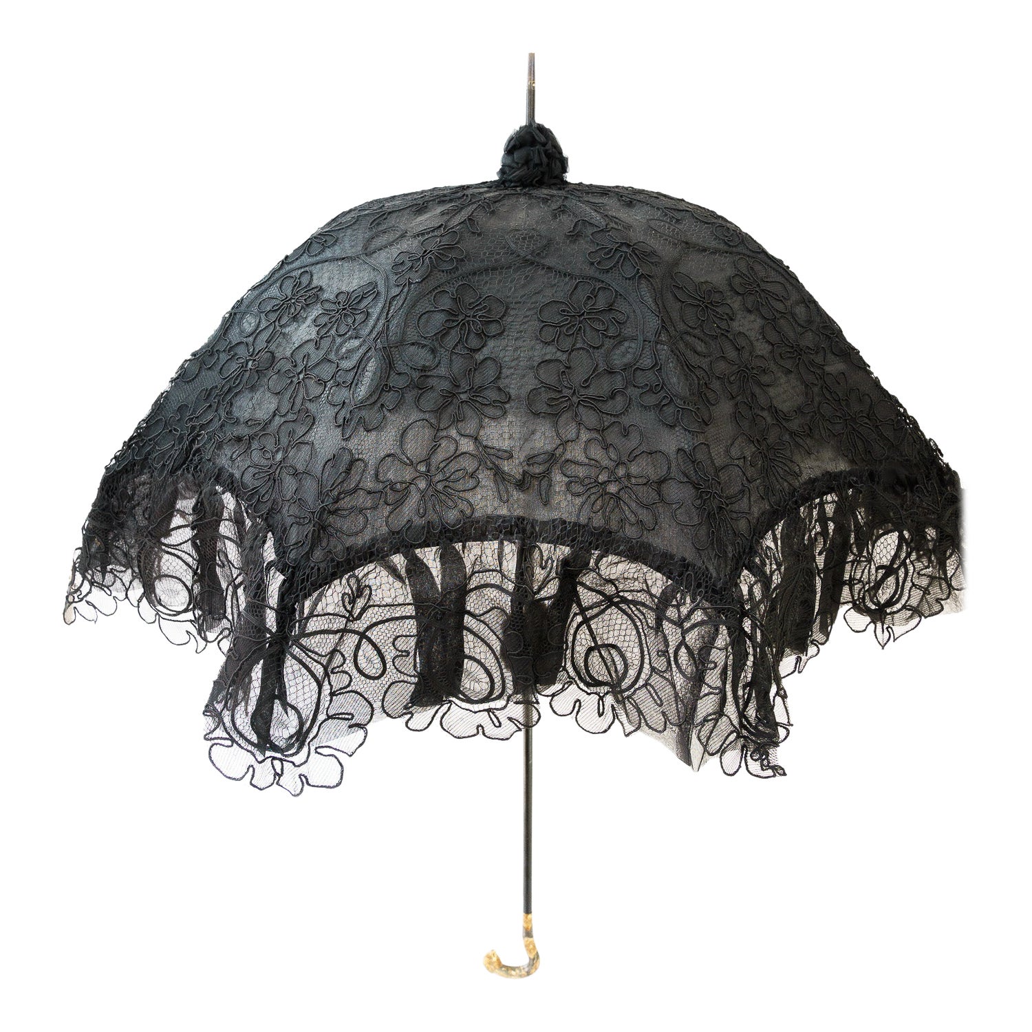 Parasol made of silk and fabric around 1920s