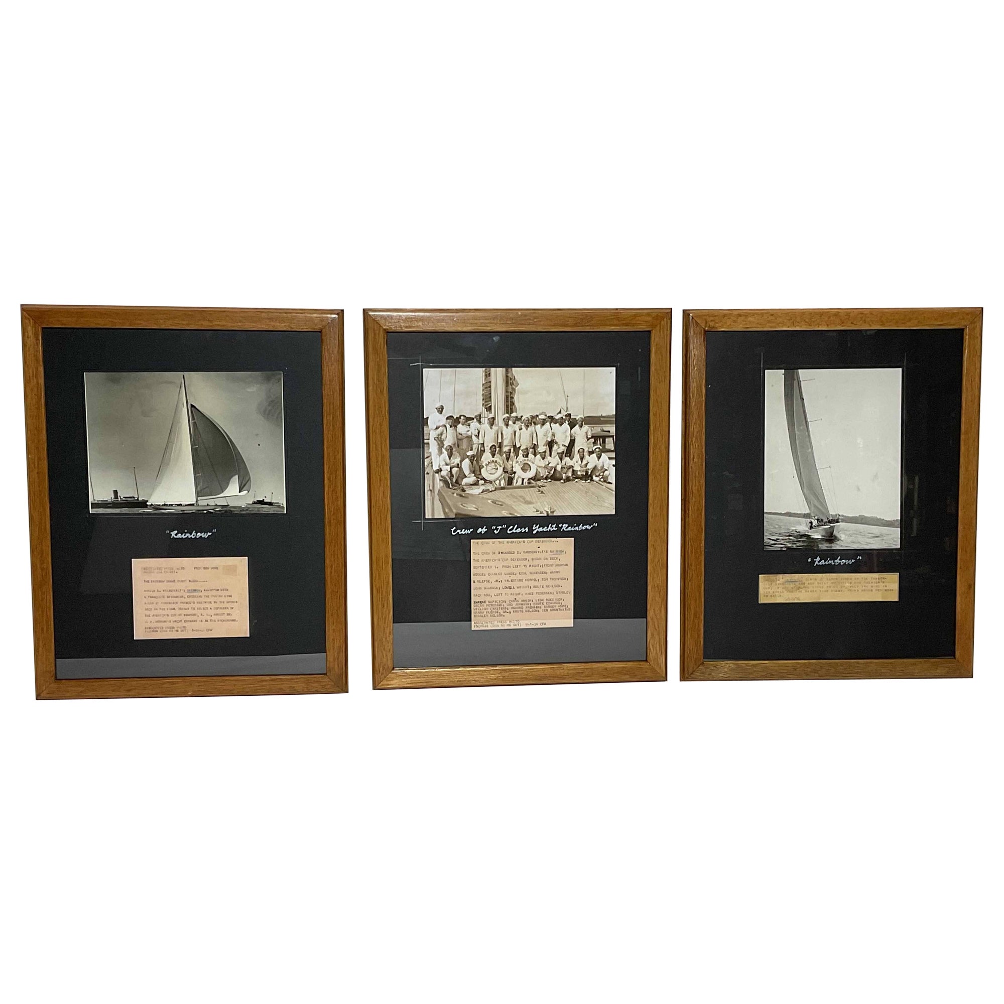 Foto dell'Americas Cup del 1934 Rainbow