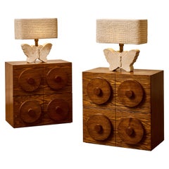 Pair of wooden Night stands by Studio Glustin